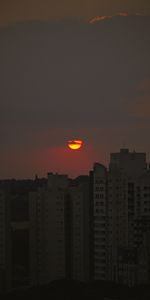 Puesta Del Sol,Sol,Edificio,Oscuro,Rascacielos