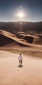 Liens,Humain,Nature,Sun,Personne,Sable,Désert,Dunes