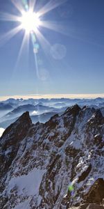 Briller,Lumière,Hauts,Sun,Sommet,Hauteur,Nature,Paysage