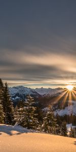 Sunlight,Ate,Nature,Mountains,Winter,Snow