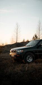 Sunset,Cars,Jeep,Side View,Car,Nissan