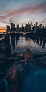 Sunset,City,Miscellanea,Miscellaneous,Legs,Style,Boots,Shoes