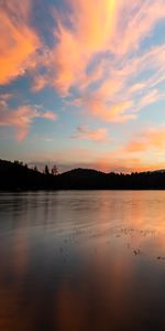 Nature,Nuages,Les Collines,Collines,Sky,Coucher De Soleil,Lac