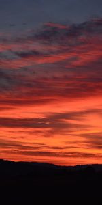 Puesta Del Sol,Naturaleza,Nubes,Horizonte,Oscuro