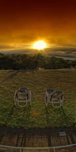 Sunset,Colors,Paints,Chairs,Porch,Nature,Horizon,Color