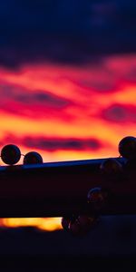 Sunset,Dark,Outline,Sky,Balls