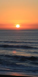 Sunset,Horizon,Evening,Nature,Sea,Waves