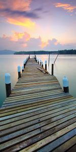 Sunset,Lake,Boardwalk,Nature,Pier