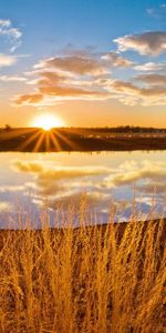 Sunset,Landscape,Nature,Lakes