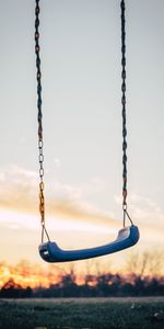 Sunset,Miscellanea,Miscellaneous,Blur,Smooth,Childhood,Swing