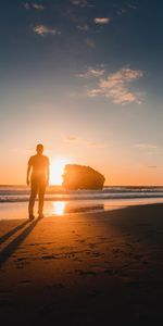 Sunset,Miscellanea,Miscellaneous,Loneliness,Lonely,Beach,Alone