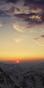 Sunset,Mountains,Clouds,Evening,Heavy,Cordillera,Cordilleras,Nature