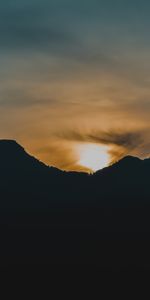 Sunset,Mountains,Dark