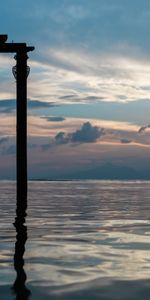 Sunset,Pair,Sea,Silhouettes,Swing,Couple,Romance,Love