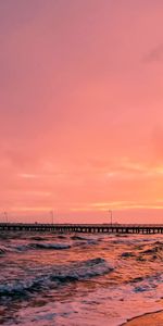 Mar,Muelle,Puesta Del Sol,Paisaje,Naturaleza