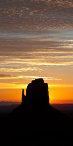 Sunset,Rock,Mountain,Dark,Silhouette