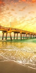 Sunset,Sea,Landscape,Beach