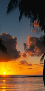 Sunset,Sea,Nature,Landscape