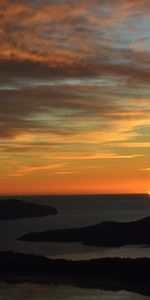 Sunset,Sea,Twilight,Horizon,Shore,Bank,Dusk,Nature