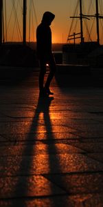 Humain,Silhouette,Personne,Ombre,Coucher De Soleil,Sombre