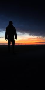 Sunset,Silhouette,Person,Loneliness,Dark,Human,Lonely,Alone