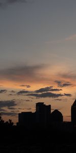 Sunset,Sky,Building,Silhouette,Dark