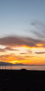 Sunset,Sky,Clouds,Coast,Nature,Sea