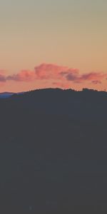 Puesta Del Sol,Cielo,Noche,Nubes,Horizonte,Oscuro