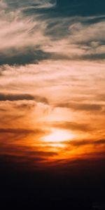 Sunset,Sky,Clouds,Mainly Cloudy,Overcast,Nature