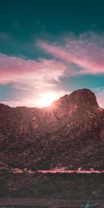 Nuages,Montagne,Nature,Sky,Coucher De Soleil,Paysage