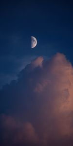 Nuages,Nature,Sky,Coucher De Soleil,Pleine Lune,Lune