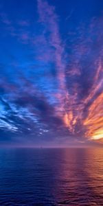 Sunset,Sky,Clouds,Ripples,Ripple,Colors,Color,Streaks,Nature,Sea,Stripes