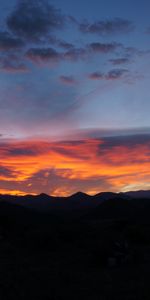 Nature,Les Collines,Collines,Sky,Coucher De Soleil,Nuit,Sombre