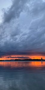 Ciudades,Puesta Del Sol,Cielo,Edificio,Horizonte,Mar