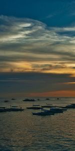 Sunset,Sky,Twilight,Dusk,Nature,Sea,Boats