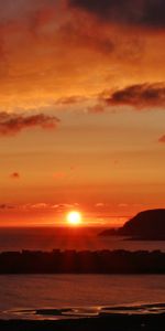 Naturaleza,Puesta Del Sol,Sol,Horizonte,Vigas,Rayos