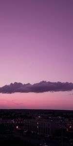 Ville De Nuit,Nuage,Villes,Crépuscule,Coucher De Soleil