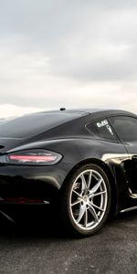 Voitures,Porsche 718 Caïman,Porsche 718 Caïmans,Machine,Une Voiture,Le Noir,Supercar,Sportif,Porsche,Voiture De Sport