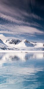 Svalbard,Mountains,Spitsbergen,Nature,Snow,Lake,Iceberg