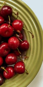 Sweet Cherry,Food,Berry,Plate,Cherry,Fruit