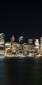 Lumières De La Ville,Sydney,Banque,Rive,Ville De Nuit,Panorama,Australie,Villes