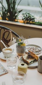 Vaisselle,Toast,Pain Grillé,Table,Café,Tableau,Nourriture,Petit Déjeuner