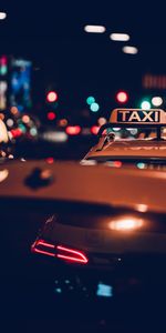 Taxi,Words,Inscription,Neon