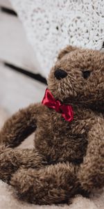 Teddy Bear,Miscellanea,Toy,Bow,Miscellaneous