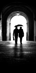 Tenderness,Together,Pair,Arch,Love,Couple,Silhouettes,Underground