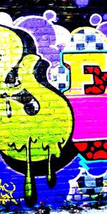 Texture,Bright Colors,Multicolored,Motley,Textures,Wall,Brick,Graffiti