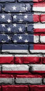 Texture,Paint,United States,America,Symbolism,Usa,Wall,Brick,Textures,Flag