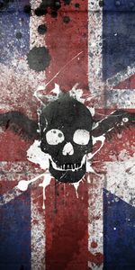 Textures,Paint,Symbolism,Texture,United Kingdom,Great Britain,Flag,Skull