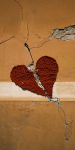 Thread,Heart,Threads,Cracks,Crack,Wall,Love