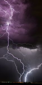 Thunderstorm,Sky,Clouds,Overcast,Nature,Mainly Cloudy,Lightning,Storm